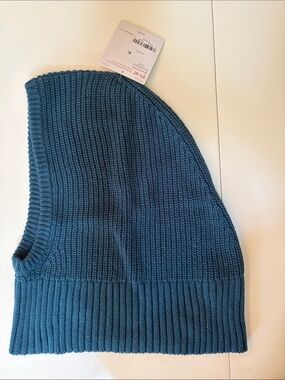 Toddler Teal Knit Balaclava Hat